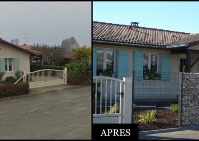 cloture rigide et gabion cottet jardins paysagiste